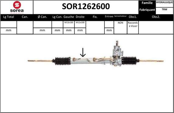 EAI SOR1262600 - Caseta directie aaoparts.ro