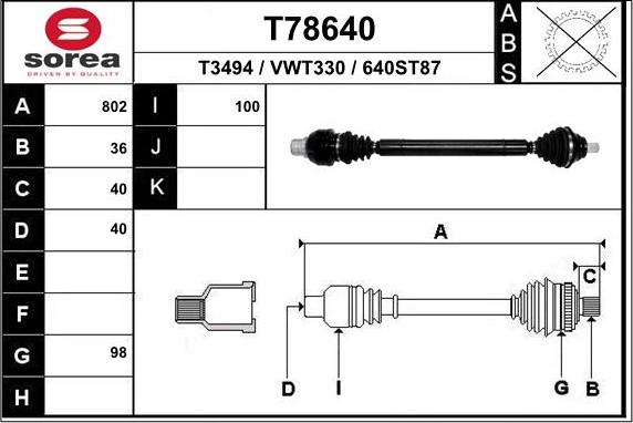 EAI T78640 - Planetara aaoparts.ro