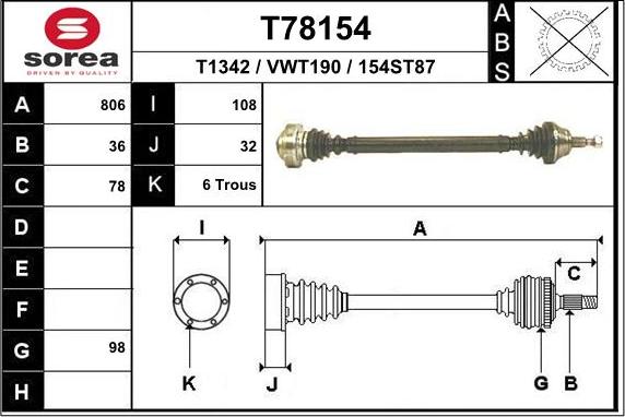 EAI T78154 - Planetara aaoparts.ro