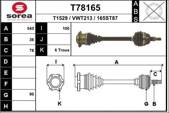 EAI T78165 - Planetara aaoparts.ro