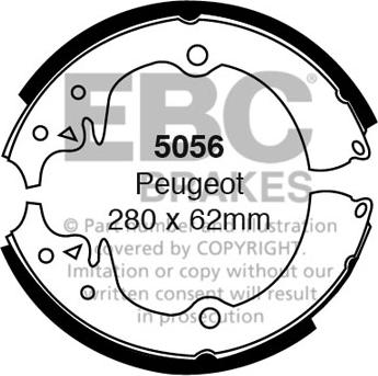 EBC Brakes 5056 - Set saboti frana aaoparts.ro
