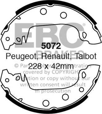 EBC Brakes 5072 - Set saboti frana aaoparts.ro