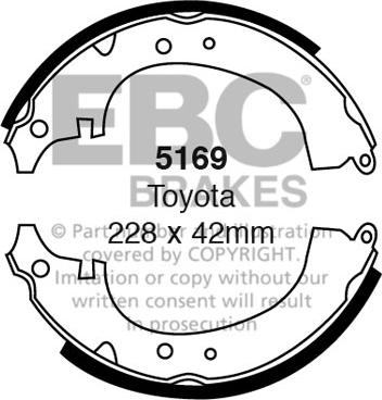 EBC Brakes 5169 - Set saboti frana aaoparts.ro