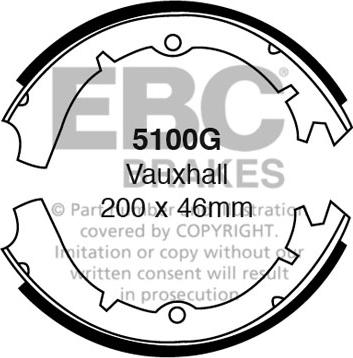 EBC Brakes 5100G - Set saboti frana aaoparts.ro