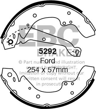 EBC Brakes 5292 - Set saboti frana aaoparts.ro