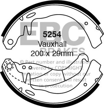 EBC Brakes 5254 - Set saboti frana aaoparts.ro