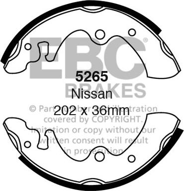 EBC Brakes 5265 - Set saboti frana aaoparts.ro