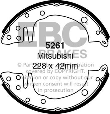 EBC Brakes 5261 - Set saboti frana aaoparts.ro