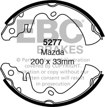 EBC Brakes 5277 - Set saboti frana aaoparts.ro