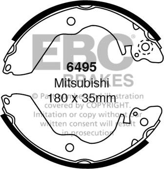 EBC Brakes 6495 - Set saboti frana aaoparts.ro