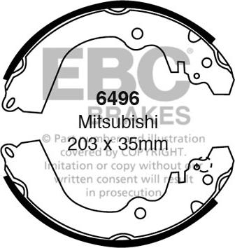 EBC Brakes 6496 - Set saboti frana aaoparts.ro