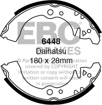 EBC Brakes 6448 - Set saboti frana aaoparts.ro