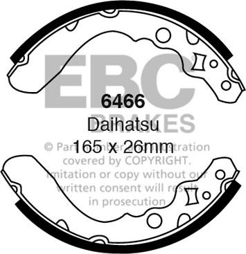EBC Brakes 6466 - Set saboti frana aaoparts.ro