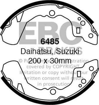 EBC Brakes 6485 - Set saboti frana aaoparts.ro