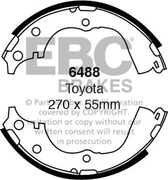 EBC Brakes 6488 - Set saboti frana aaoparts.ro