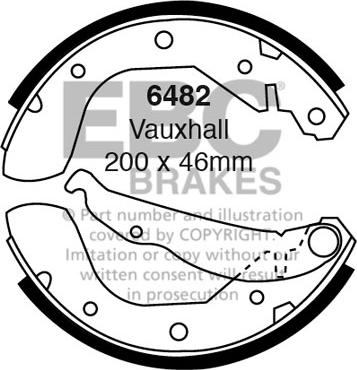 EBC Brakes 6482 - Set saboti frana aaoparts.ro
