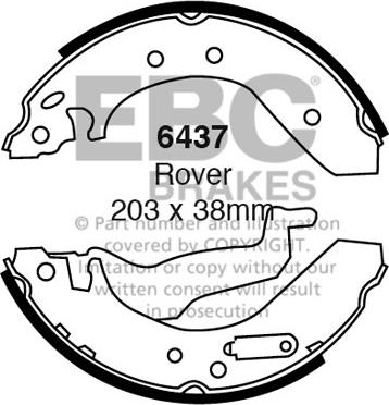 EBC Brakes 6437 - Set saboti frana aaoparts.ro