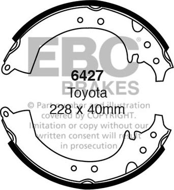 EBC Brakes 6427 - Set saboti frana aaoparts.ro
