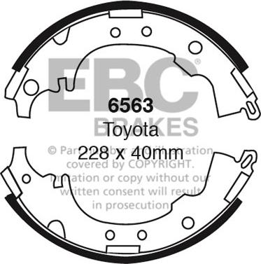 EBC Brakes 6563 - Set saboti frana aaoparts.ro