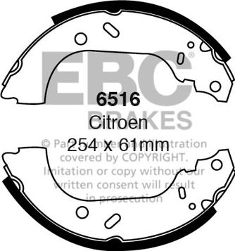 EBC Brakes 6516 - Set saboti frana aaoparts.ro