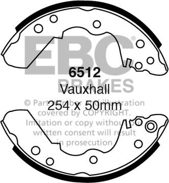 EBC Brakes 6512 - Set saboti frana aaoparts.ro