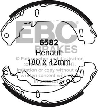 EBC Brakes 6582 - Set saboti frana aaoparts.ro
