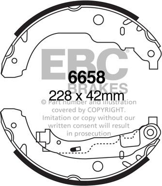 EBC Brakes 6658 - Set saboti frana aaoparts.ro