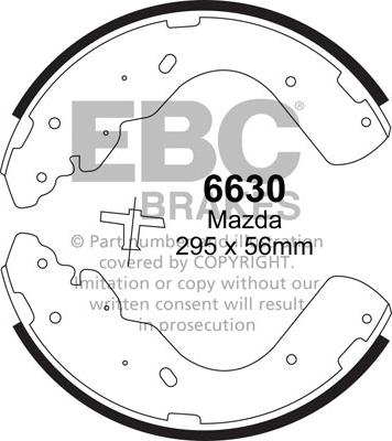 EBC Brakes 6630 - Set saboti frana aaoparts.ro
