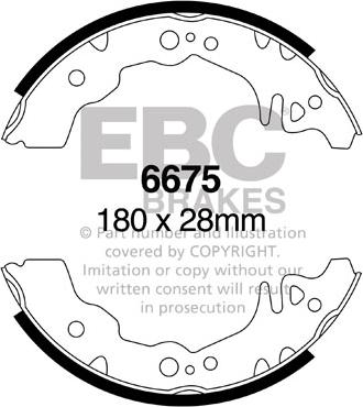 EBC Brakes 6675 - Set saboti frana aaoparts.ro