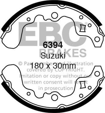 EBC Brakes 6394 - Set saboti frana aaoparts.ro