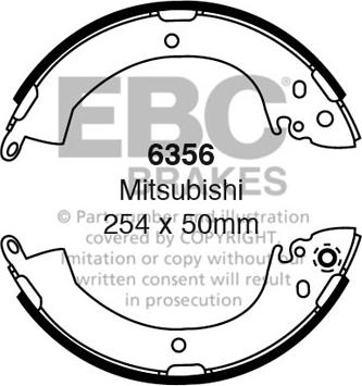 EBC Brakes 6356 - Set saboti frana aaoparts.ro