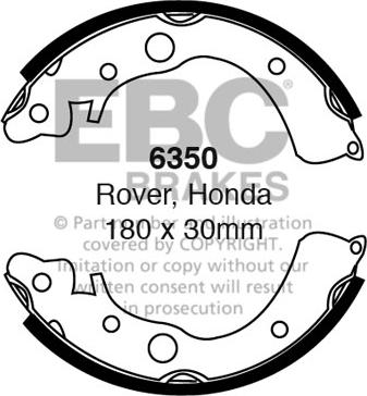 EBC Brakes 6350 - Set saboti frana aaoparts.ro