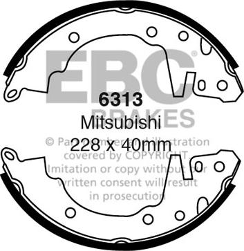 EBC Brakes 6313 - Set saboti frana aaoparts.ro