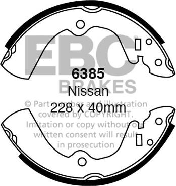 EBC Brakes 6385 - Set saboti frana aaoparts.ro