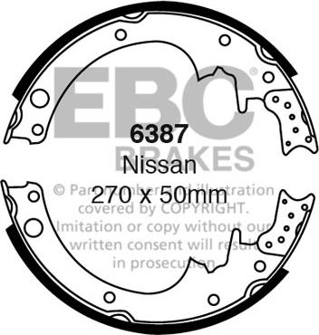 EBC Brakes 6387 - Set saboti frana aaoparts.ro