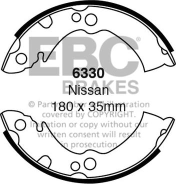 EBC Brakes 6330 - Set saboti frana aaoparts.ro