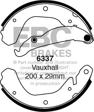 EBC Brakes 6337 - Set saboti frana aaoparts.ro