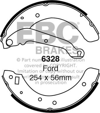 EBC Brakes 6328 - Set saboti frana aaoparts.ro