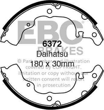 EBC Brakes 6372 - Set saboti frana aaoparts.ro