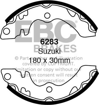 EBC Brakes 6283 - Set saboti frana aaoparts.ro
