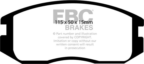 EBC Brakes DP941 - Set placute frana,frana disc aaoparts.ro