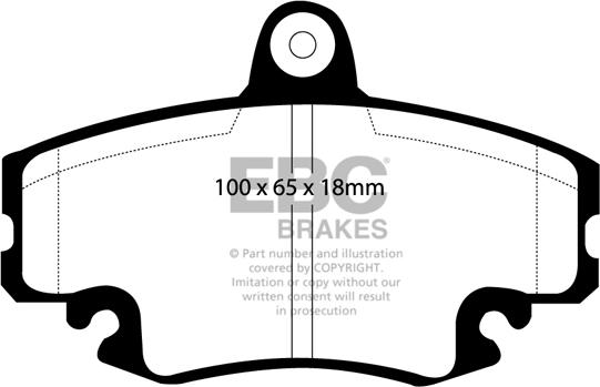 EBC Brakes DP959 - Set placute frana,frana disc aaoparts.ro