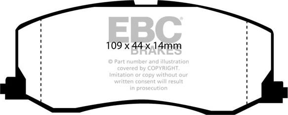 EBC Brakes DP977 - Set placute frana,frana disc aaoparts.ro