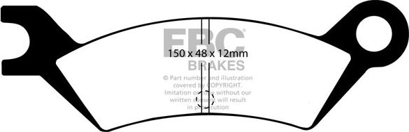 EBC Brakes DP442 - Set placute frana,frana disc aaoparts.ro