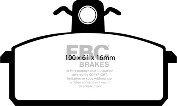 EBC Brakes DP410/4 - Set placute frana,frana disc aaoparts.ro