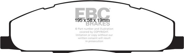 EBC Brakes DP41848R - Set placute frana,frana disc aaoparts.ro