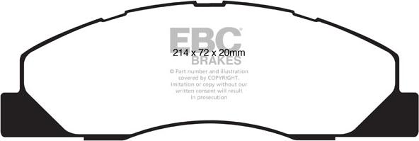 EBC Brakes DP41847R - Set placute frana,frana disc aaoparts.ro