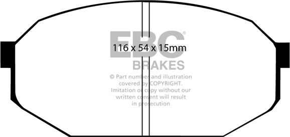 EBC Brakes DP433 - Set placute frana,frana disc aaoparts.ro