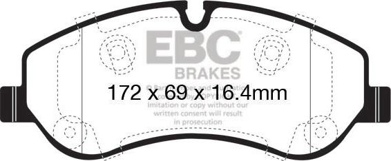 EBC Brakes DPX2151 - Set placute frana,frana disc aaoparts.ro