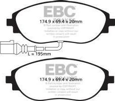 EBC Brakes DP42127R - Set placute frana,frana disc aaoparts.ro
